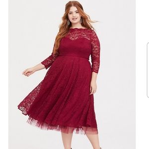 Torrid Lace Midi-Length Dress